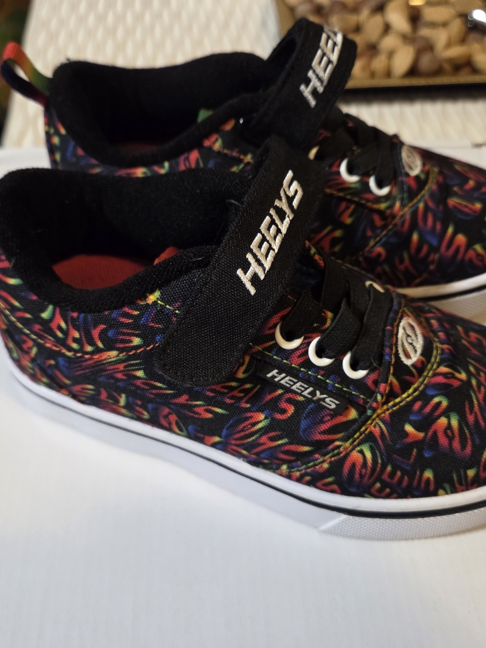 Heelys Kids' Black Multicolor Skate Shoes with Wheels